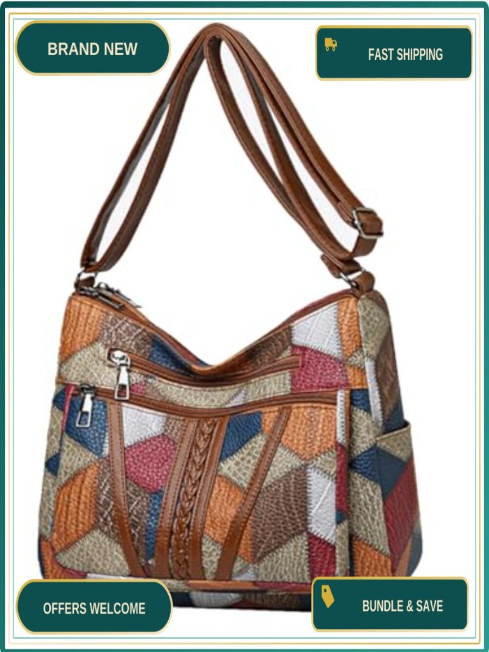 Soft Leather Crocodile Print Tote Bag Adjustable Strap Women